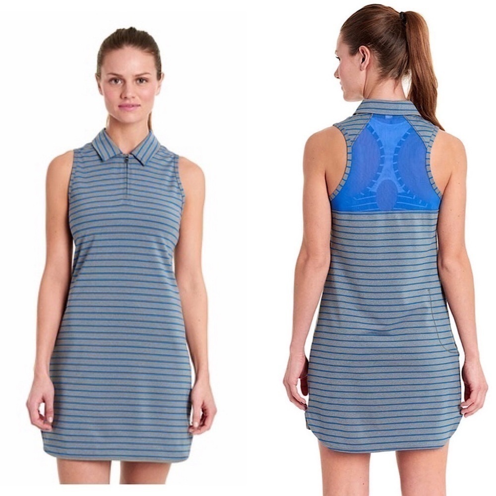 Lole womens adisa dress dazzling blue stripe